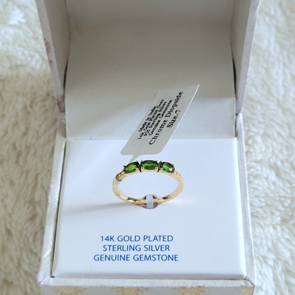 Shivam Jewelry - Shivam Triple3️⃣ Chrome Diopside Ring Sz 7 - NIB